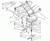 Mähdecks 30137 - Toro 37" Recycler Mower (SN: 490286 - 491035) (1994) Listas de piezas de repuesto y dibujos DECK & SPINDLE ASSEMBLY