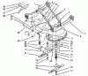 Mähdecks 30137 - Toro 37" Recycler Mower (SN: 590001 - 599999) (1995) Listas de piezas de repuesto y dibujos DECK & SPINDLE ASSEMBLY