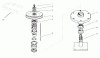 Mähdecks 30138 - Toro 36" Side Discharge Mower (SN: 790001 - 799999) (1997) Listas de piezas de repuesto y dibujos DRIVE SPINDLE NO. 27-0870