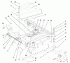 Mähdecks 30138 - Toro 92cm Side Discharge Mower (SN: 990001 - 999999) (1999) Listas de piezas de repuesto y dibujos FRAME, BELT AND WHEEL ASSEMBLY