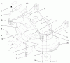 Mähdecks 30139 - Toro 37" Recycler Mower (SN: 210000001 - 210999999) (2001) Listas de piezas de repuesto y dibujos ROLLERS, COVERS AND DECK SUPPORT ASSEMBLY