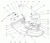 Mähdecks 30146 - Toro 44" Recycler Mower (SN: 790001 - 799999) (1997) Listas de piezas de repuesto y dibujos DECK, DEFLECTORS, AND COVERS