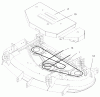 Mähdecks 30147 - Toro 112cm Side Discharge Mower (SN: 220000001 - 220999999) (2002) Listas de piezas de repuesto y dibujos BELT AND DECAL ASSEMBLY