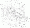 Mähdecks 30149 - Toro 44" Side Discharge Mower (SN: 210000001 - 210999999) (2001) Listas de piezas de repuesto y dibujos DECK AND COVER ASSEMBLY