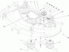 Mähdecks 30149 - Toro 44" Side Discharge Mower (SN: 250000001 - 250999999) (2005) Listas de piezas de repuesto y dibujos SPINDLE AND IDLER ASSEMBLY