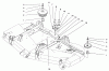 Mähdecks 30162 - Toro 62" Side Discharge Mower (SN: 790001 - 799999) (1997) Listas de piezas de repuesto y dibujos PULLEYS AND IDLER ASSEMBLY