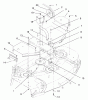 Mähdecks 30543 - Toro 44" Recycler Mower, Groundsmaster 120 (SN: 790001 - 799999) (1997) Listas de piezas de repuesto y dibujos COVERS, GEARBOX AND GAGE WHEEL
