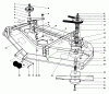 Mähdecks 30768 - Toro 52" Rear Discharge Mower (SN: 0000001 - 0999999) (1990) Listas de piezas de repuesto y dibujos CUTTING UNIT MODEL NO. 30768 #1