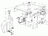 Mähdecks 30768 - Toro 52" Rear Discharge Mower (SN: 0000001 - 0999999) (1990) Listas de piezas de repuesto y dibujos HOOD-GAS & HYDRAULIC TANK ASSEMBLY