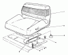 Mähdecks 30768 - Toro 52" Rear Discharge Mower (SN: 0000001 - 0999999) (1990) Listas de piezas de repuesto y dibujos STANDARD SEAT KIT MODEL NO. 30746 (OPTIONAL)