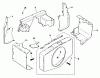 Mähdecks 30768 - Toro 52" Rear Discharge Mower (SN: 1000001 - 1999999) (1991) Listas de piezas de repuesto y dibujos BAFFLES & SHROUD-ENGINE KOHLER MODEL NO. M18QS-24657