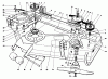 Mähdecks 30544 - Toro 44" Side Discharge Mower, Groundsmaster 117/120 (SN: 200001 - 299999) (1992) Listas de piezas de repuesto y dibujos CUTTING UNIT MODEL NO. 30747 #1