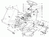 Mähdecks 30544 - Toro 44" Side Discharge Mower, Groundsmaster 117/120 (SN: 200001 - 299999) (1992) Listas de piezas de repuesto y dibujos FRAME & STEERING ASSEMBLY