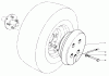 Mähdecks 30544 - Toro 44" Side Discharge Mower, Groundsmaster 117/120 (SN: 200001 - 299999) (1992) Listas de piezas de repuesto y dibujos WHEEL WEIGHT KIT MODEL NO. 56-6620 (OPTIONAL) (FOR 44" SNOW THROWER MODEL NO. 30761)