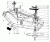 Mähdecks 30544 - Toro 44" Side Discharge Mower, Groundsmaster 117/120 (SN: 900001 - 999999) (1989) Listas de piezas de repuesto y dibujos CUTTING UNIT MODEL NO. 30768 #1