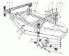 Mähdecks 30544 - Toro 44" Side Discharge Mower, Groundsmaster 117/120 (SN: 900001 - 999999) (1989) Listas de piezas de repuesto y dibujos CUTTING UNIT MODEL NO. 30768 #3