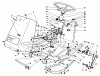 Mähdecks 30544 - Toro 44" Side Discharge Mower, Groundsmaster 117/120 (SN: 900001 - 999999) (1989) Listas de piezas de repuesto y dibujos FRAME & STEERING ASSEMBLY