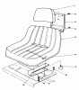 Mähdecks 30544 - Toro 44" Side Discharge Mower, Groundsmaster 117/120 (SN: 900001 - 999999) (1989) Listas de piezas de repuesto y dibujos STANDARD SEAT KIT MODEL NO. 30746 (OPTIONAL)