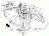 Mähdecks 30544 - Toro 44" Side Discharge Mower, Groundsmaster 120 (SN: 690001 - 699999) (1996) Listas de piezas de repuesto y dibujos DECK & SPINDLE ASSEMBLY