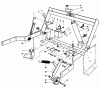 Mähdecks 30544 - Toro 44" Side Discharge Mower, Groundsmaster 120 (SN: 500001 - 599999) (1985) Listas de piezas de repuesto y dibujos PARKING BRAKE & LIFT FRAME ASSEMBLY