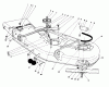 Mähdecks 30768 - Toro 52" Rear Discharge Mower (SN: 8000001 - 8999999) (1988) Listas de piezas de repuesto y dibujos CUTTING UNIT MODEL NO. 30753 #1