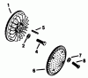 Mähdecks 30768 - Toro 52" Rear Discharge Mower (SN: 8000001 - 8999999) (1988) Listas de piezas de repuesto y dibujos FLYWHEEL KOHLER ENGINE MODEL NO. KT17QS TYPE NO. 24324