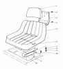 Mähdecks 30768 - Toro 52" Rear Discharge Mower (SN: 8000001 - 8999999) (1988) Listas de piezas de repuesto y dibujos STANDARD SEAT KIT MODEL NO. 30746 (OPTIONAL)