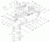 Mähdecks 30544TE - Toro 112cm Side Discharge Mower, Groundsmaster 120 (SN: 250000001 - 250999999) (2005) Listas de piezas de repuesto y dibujos DECK AND SPINDLE ASSEMBLY