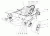 Mähdecks 30545 - Toro 52" Side Discharge Mower (SN: 10000001 - 19999999) (1981) Listas de piezas de repuesto y dibujos GAS TANK AND AIR CLEANER ASSEMBLY