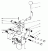 Mähdecks 30545 - Toro 52" Side Discharge Mower (SN: 10000001 - 19999999) (1981) Listas de piezas de repuesto y dibujos VALVE AND LEVER ASSEMBLY