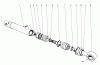 Mähdecks 30545 - Toro 52" Side Discharge Mower (SN: 80000001 - 89999999) (1978) Listas de piezas de repuesto y dibujos HYDRAULIC CYLINDER 27-2510