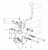 Mähdecks 30545 - Toro 52" Side Discharge Mower (SN: 80000001 - 89999999) (1978) Listas de piezas de repuesto y dibujos VALVE AND LEVER ASSEMBLY