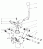 Mähdecks 30545 - Toro 52" Side Discharge Mower (SN: 90000001 - 99999999) (1979) Listas de piezas de repuesto y dibujos VALVE AND LEVER ASSEMBLY