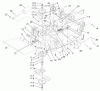 Mähdecks 30546 - Toro 44" Side Discharge Mower, Groundsmaster 120 (SN: 210000001 - 210999999) (2001) Listas de piezas de repuesto y dibujos DECK AND SPINDLE ASSEMBLY