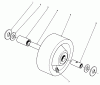 Mähdecks 30575 - Toro 72" Side Discharge Mower (SN: 200001 - 299999) (1992) Listas de piezas de repuesto y dibujos PHENOLIC WHEEL ASSEMBLY NO. 27-1050 (OPTIONAL)