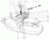 Mähdecks 30555 - Toro 52" Side Discharge Mower, Groundsmaster 200 Series (SN: 4000001 - 4999999) (1984) Listas de piezas de repuesto y dibujos CUTTING UNIT MODEL NO. 30555 #3