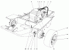 Mähdecks 30555 - Toro 52" Side Discharge Mower, Groundsmaster 200 Series (SN: 4000001 - 4999999) (1984) Listas de piezas de repuesto y dibujos GAS TANK AND AXLE ASSEMBLY