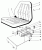 Mähdecks 30555 - Toro 52" Side Discharge Mower, Groundsmaster 200 Series (SN: 4000001 - 4999999) (1984) Listas de piezas de repuesto y dibujos SEAT KIT NO. 30764