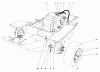 Mähdecks 30560 - Toro 52" Rear Discharge Mower (SN: 5000001 - 5999999) (1985) Listas de piezas de repuesto y dibujos GAS TANK AND AXLE ASSEMBLY