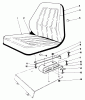 Mähdecks 30560 - Toro 52" Rear Discharge Mower (SN: 5000001 - 5999999) (1985) Listas de piezas de repuesto y dibujos SEAT KIT NO. 30764