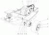 Mähdecks 30562 - Toro 62" Side Discharge Mower, GM 200 Series (SN: 6000001 - 6999999) (1986) Listas de piezas de repuesto y dibujos GAS TANK AND AXLE ASSEMBLY