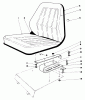 Mähdecks 30575 - Toro 72" Side Discharge Mower (SN: 700001 - 799999) (1987) Listas de piezas de repuesto y dibujos STANDARD SEAT KIT MODEL NO. 30764