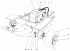 Mähdecks 30555 - Toro 52" Side Discharge Mower, Groundsmaster 200 Series (SN: 8000001 - 8999999) (1988) Listas de piezas de repuesto y dibujos GAS TANK AND AXLE ASSEMBLY