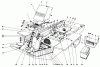 Mähdecks 30555 - Toro 52" Side Discharge Mower, Groundsmaster 200 Series (SN: 8000001 - 8999999) (1988) Listas de piezas de repuesto y dibujos INSTRUMENT PANEL AND STEERING POST ASSEMBLY