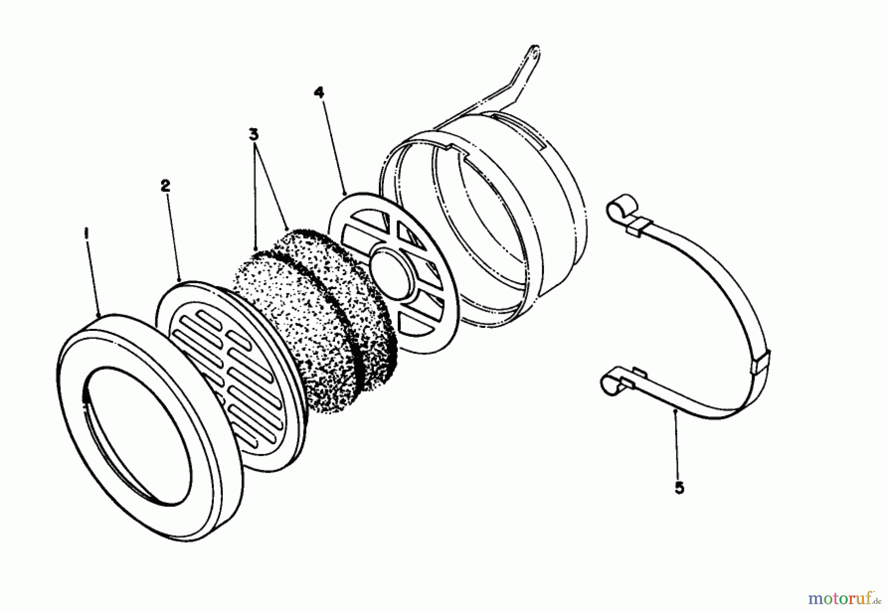  Laubbläser / Laubsauger 30940 - Toro 40cc Back Pack Blower (SN: 3000001 - 3999999) (1983) AIR FILTER ASSEMBLY