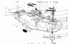 Mähdecks 30652 - Toro 52" Side Discharge Mower (SN: 590001 - 599999) (1995) Listas de piezas de repuesto y dibujos DECK AND SPINDLE ASSEMBLY