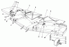Mähdecks 30662 - Toro 62" Side Discharge Mower (SN: 390001 - 399999) (1993) Listas de piezas de repuesto y dibujos DEFLECTOR. COVER AND GAUGE WHEEL