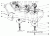 Mähdecks 30721 - Toro 72" Side Discharge Mower (SN: 100001 - 199999) (1981) Listas de piezas de repuesto y dibujos CUTTING UNIT MODEL NO. 30710 #1