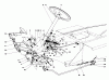 Mähdecks 30721 - Toro 72" Side Discharge Mower (SN: 300001 - 399999) (1983) Listas de piezas de repuesto y dibujos BRAKE & STEERING GEAR ASSEMBLY