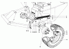 Mähdecks 30721 - Toro 72" Side Discharge Mower (SN: 80001 - 89999) (1978) Listas de piezas de repuesto y dibujos FRONT AXLE AND GAS TANK ASSEMBLY